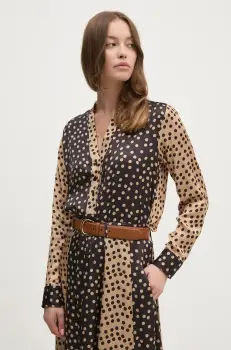 La Petite Francaise bluza PFBANALE femei, culoarea maro, modelator, PFBANALE imagine