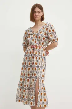 La Petite Francaise rochie din bumbac midi, evazati, PFRECONFORT imagine