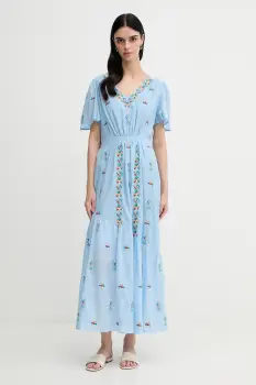 La Petite Francaise rochie din bumbac RACHELE maxi, evazati, RACHELE imagine