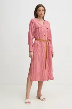 La Petite Francaise rochie REDA culoarea roz, mini, drept, REDA imagine