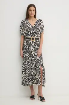 La Petite Francaise rochie ROMUALD culoarea negru, maxi, evazati, ROMUALD imagine