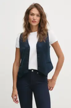 La Petite Francaise sacou culoarea albastru marin, un singur rand de nasturi, PFGAILLARD imagine