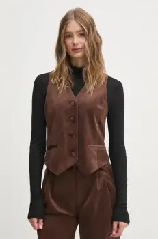 La Petite Francaise sacou culoarea maro, un singur rand de nasturi, PFGAILLARD imagine