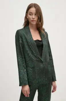 La Petite Francaise sacou PFVAPOREUSE culoarea verde, un singur rand de nasturi, modelator, PFVAPOREUSE imagine