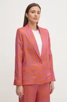 La Petite Francaise sacou VERNON culoarea portocaliu, un singur rand de nasturi, modelator, VERNON imagine