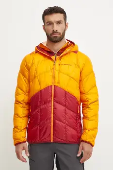 LA Sportiva geaca sport din puf Pinnacle Down culoarea portocaliu, de tranzitie, L82102320 imagine