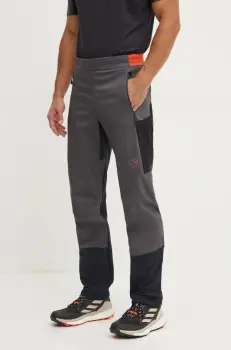 LA Sportiva pantaloni sport Ikarus barbati, culoarea gri, L98900322 imagine