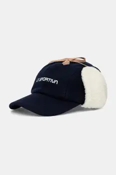 LA Sportiva sapca de baseball din amestec de lana Forest Earflap culoarea bleumarin, ZZCH044 imagine