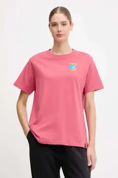 LA Sportiva tricou din bumbac Moon Climb culoarea roz, ZACT194 imagine
