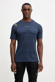 LA Sportiva tricou sport Sunfire culoarea bleumarin, cu imprimeu, ZAST005 imagine