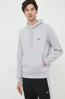 Lacoste bluza barbati, culoarea gri, cu gluga, neted SH9623-031 imagine