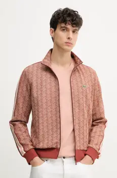 Lacoste bluza barbati, culoarea maro, modelator imagine