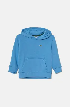 Lacoste bluza copii cu gluga, neted imagine