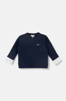 Lacoste bluza copii culoarea albastru marin, cu imprimeu, SJ2491 imagine