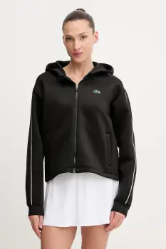 Lacoste bluza culoarea negru, cu gluga, SF8641 imagine
