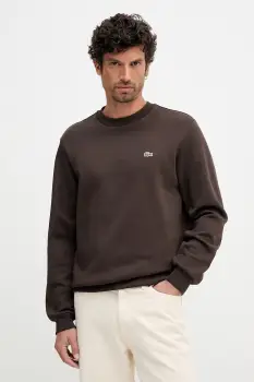 Lacoste bluza culoarea negru, neted imagine