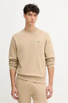 Lacoste bluza culoarea negru, neted imagine