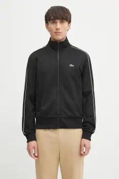 Lacoste bluza culoarea verde, neted imagine