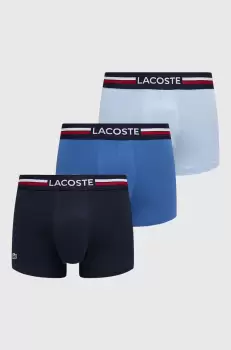 Lacoste boxeri 3-pack barbati, culoarea albastru marin imagine