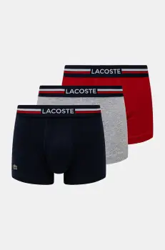 Lacoste boxeri 3-pack barbati, culoarea albastru marin imagine