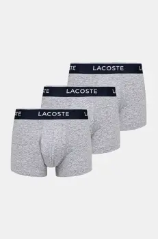 Lacoste boxeri 3-pack barbati, culoarea gri, 5H1300 imagine