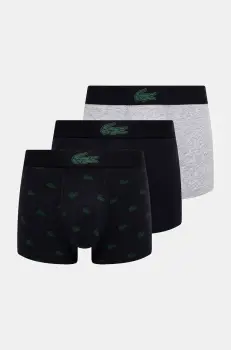 Lacoste boxeri 3-pack barbati, culoarea negru, 5H5154 imagine