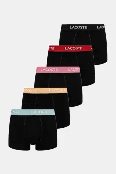 Lacoste boxeri 5-pack barbati, culoarea negru, 5H1292 imagine
