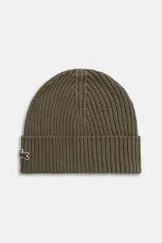 Lacoste caciula de lana culoarea negru, de lana, din tesatura unia, RB0001 imagine