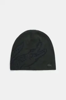 Lacoste caciula de lana culoarea negru, de lana, din tesatura unia, RB3021 imagine