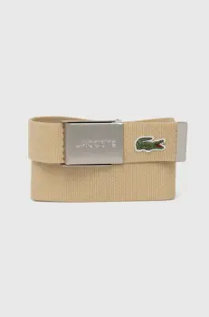 Lacoste curea barbati, culoarea bej imagine