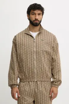 Lacoste geaca culoarea bej, de tranzitie, BH8902 imagine