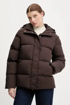Lacoste geaca de puf culoarea maro, de iarna, BF2608 imagine