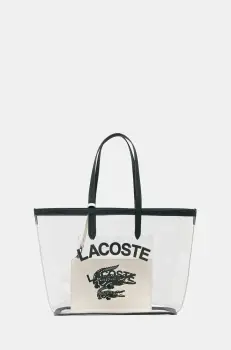 Lacoste geanta culoarea alb, NF4930AS imagine