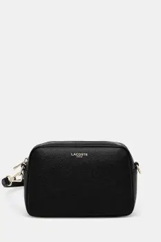 Lacoste geanta de piele culoarea negru, NF5100PH imagine