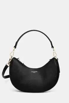 Lacoste geanta de piele culoarea negru, NF5101PH imagine