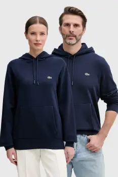 Lacoste hanorac cu gluga din bumbac imagine