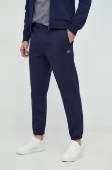 Lacoste pantaloni de trening culoarea albastru marin, melanj imagine