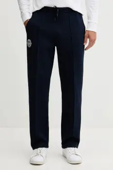 Lacoste pantaloni de trening culoarea bleumarin, uni, XH8982 imagine