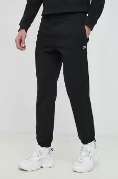 Lacoste pantaloni de trening culoarea negru, melanj imagine