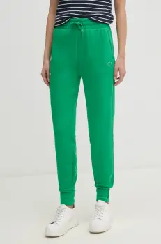 Lacoste pantaloni de trening culoarea negru, neted, XF0343 imagine