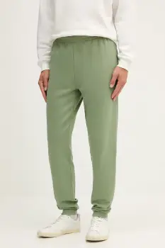 Lacoste pantaloni de trening din bumbac culoarea verde, uni, XH9833 imagine