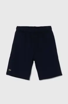 Lacoste pantaloni scurti copii culoarea albastru marin, melanj, talie reglabila imagine