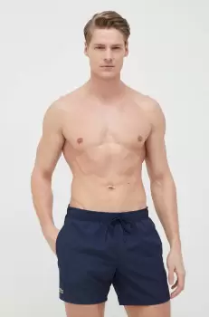 Lacoste pantaloni scurti de baie culoarea albastru marin imagine