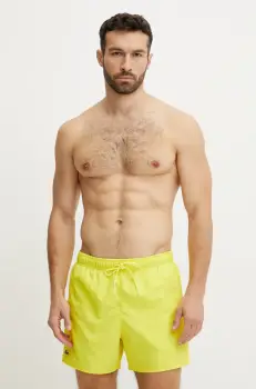 Lacoste pantaloni scurti de baie culoarea galben, MH6270 imagine
