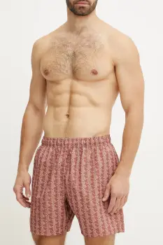 Lacoste pantaloni scurti de baie culoarea portocaliu, MH9086 imagine