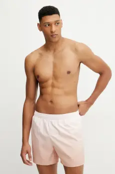 Lacoste pantaloni scurti de baie culoarea portocaliu, MH9108 imagine