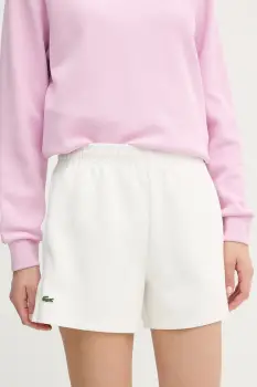 Lacoste pantaloni scurti de trening pentru femei, din bumbac imagine
