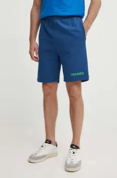 Lacoste pantaloni scurti din bumbac culoarea albastru marin imagine