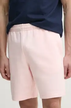 Lacoste pantaloni scurti din bumbac culoarea roz, GH0990 imagine