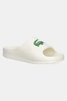 Lacoste papuci SERVE SLIDE 2.0 culoarea bej, 48CMA0022 imagine